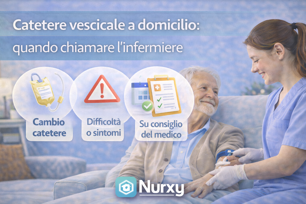 Catetere vescicale a domicilio: quando chiamare l’infermiere