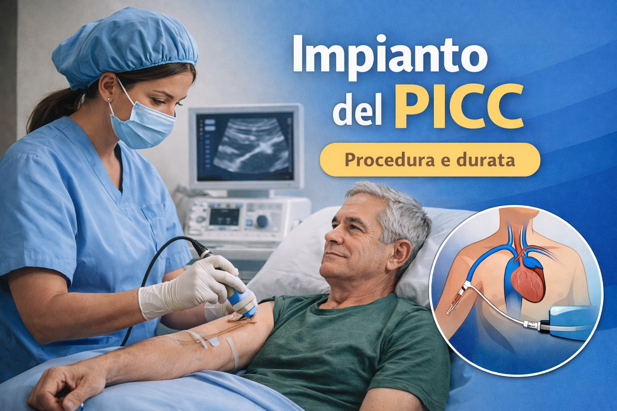 Come avviene l’impianto del PICC e quanto dura